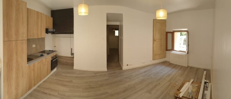 photo d'une rénovation complète d'un appartement